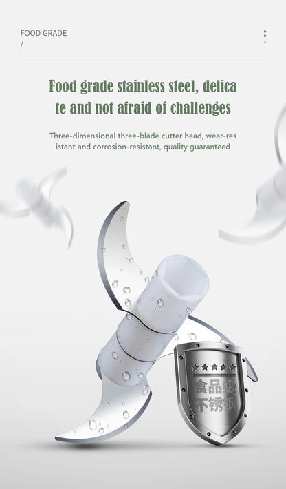 Mi Glass Electric Garlic Crusher – Portable USB Rechargeable Mini Food Chopper