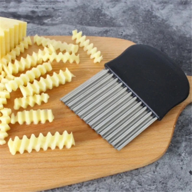 Stainless Steel Crinkle Wavy Slicer Knife