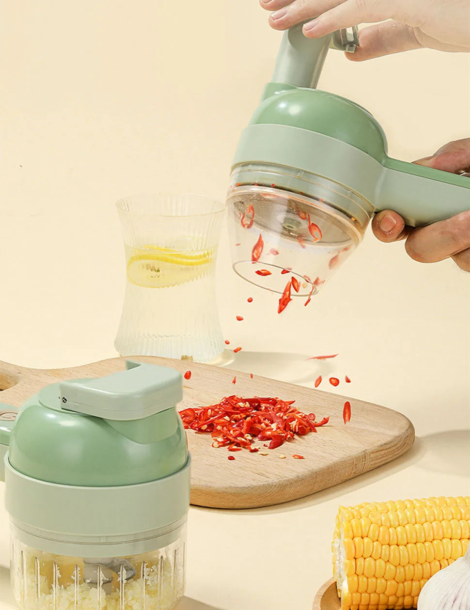 4-In-1 Multifunctional Electric Vegetable Cutter