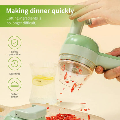 4-In-1 Multifunctional Electric Vegetable Cutter