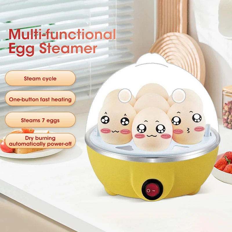 Egg Cooker Automatic Power Off – 7 Eggs, Multifunctional Breakfast Machine