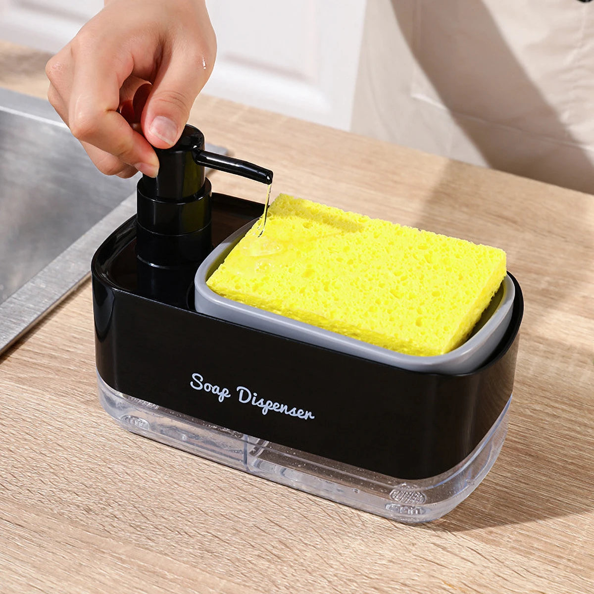 Dishwasher Soap Dispenser with Sponge Holder