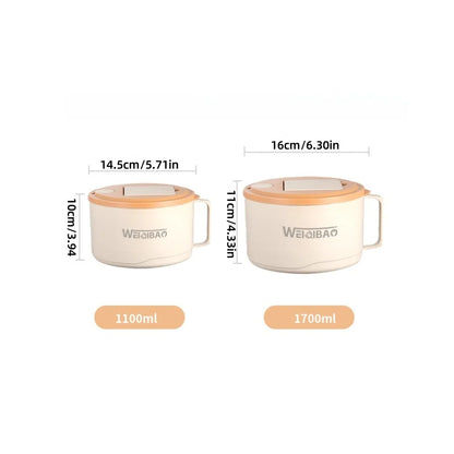 Stainless Steel Large Capacity Instant Noodle Bowl