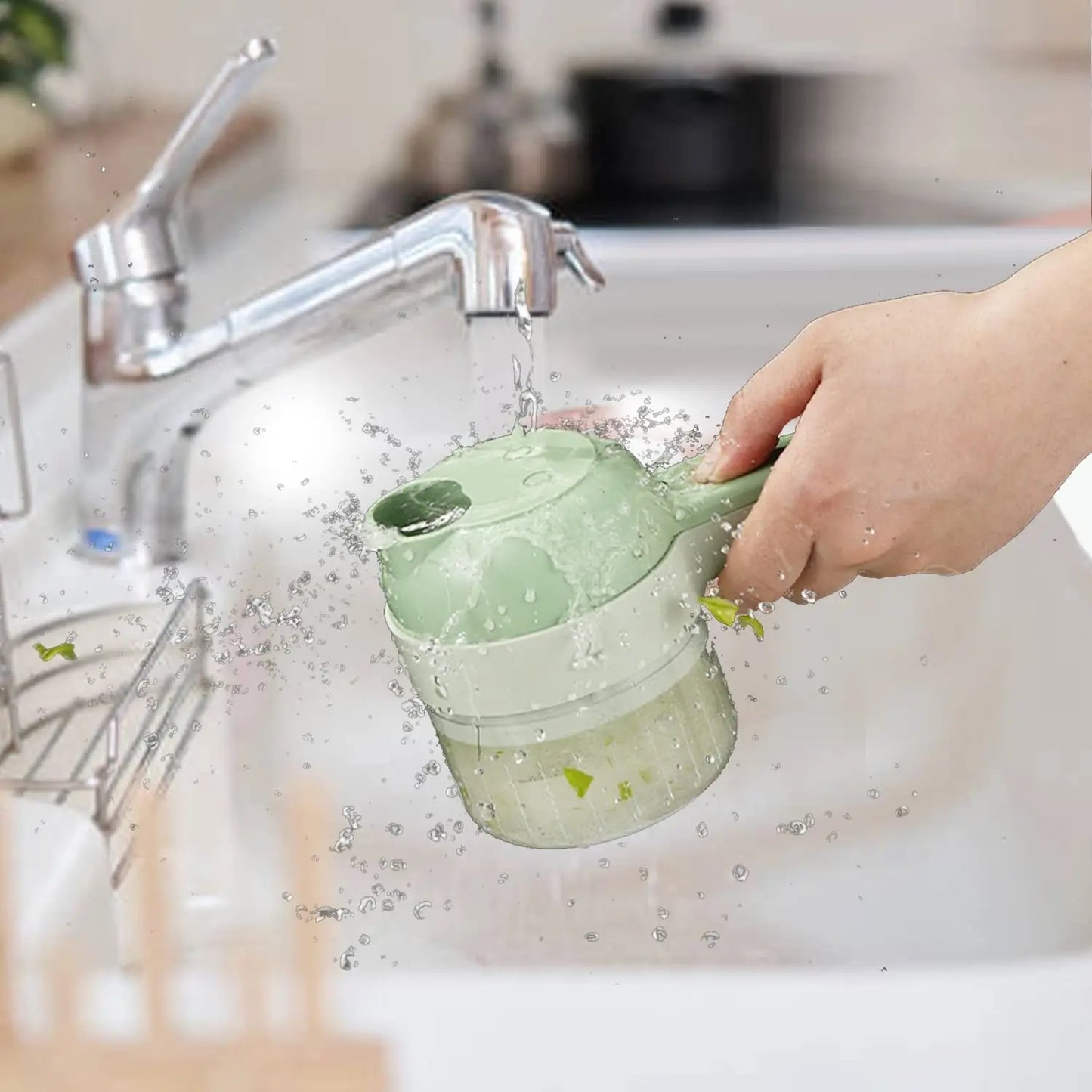 4-In-1 Multifunctional Electric Vegetable Cutter