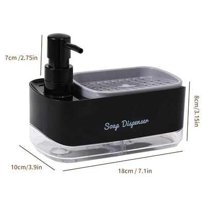 Dishwasher Soap Dispenser with Sponge Holder