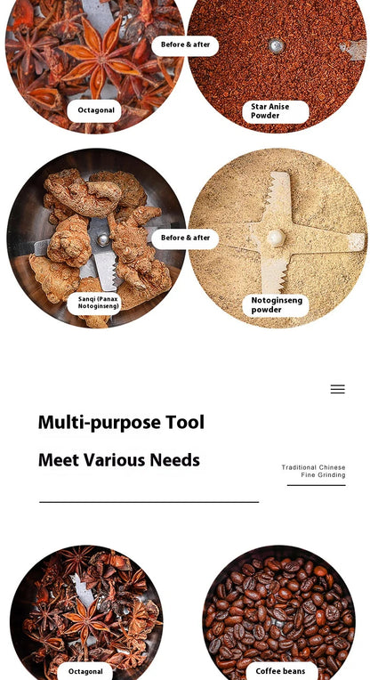 Stainless Steel Electric Grinder