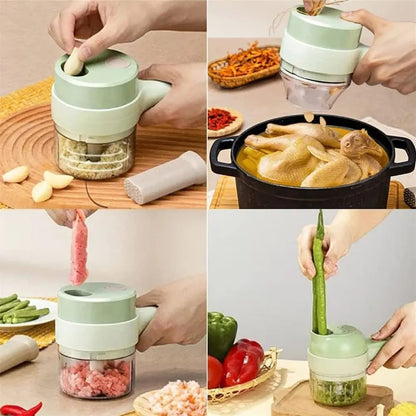 4-In-1 Multifunctional Electric Vegetable Cutter