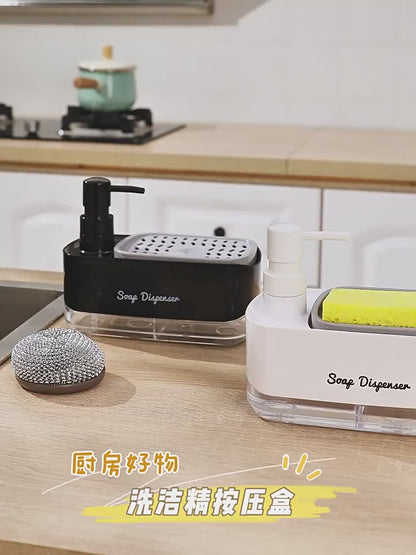 Dishwasher Soap Dispenser with Sponge Holder